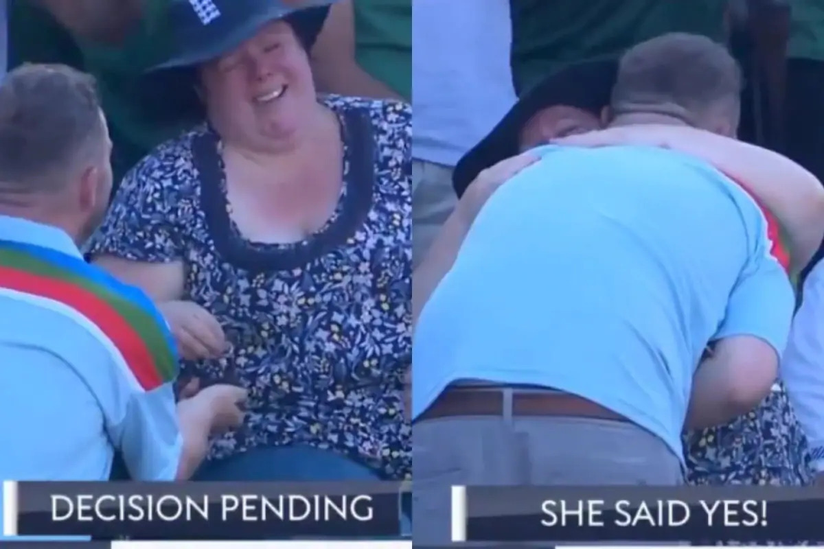 વિડિયો: ઇંગ્લૈંડ પાકિસ્તાન ટી-20 મેચ દરમિયાન, પ્રેમીએ તેની પ્રેમિકાને પ્રપોઝ કર્યો