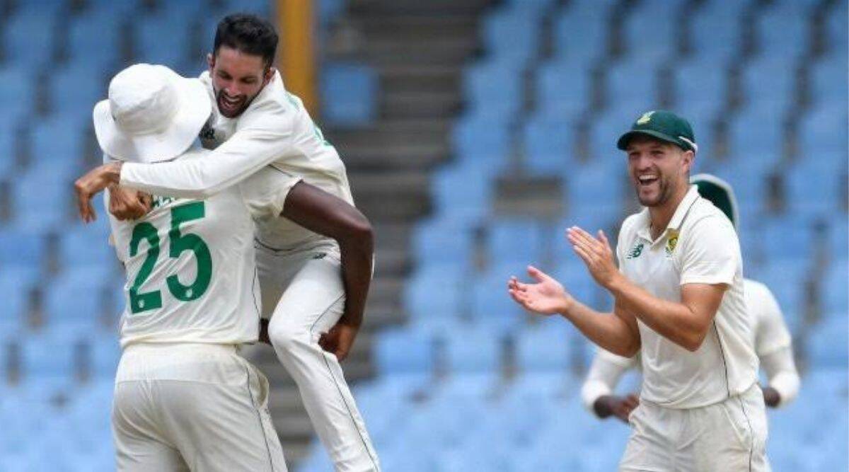 મહારાજની હેટ્રિકના મદદથી દક્ષિણ આફ્રિકાએ વિન્ડીઝને ટેસ્ટ સિરીઝ હરાવી