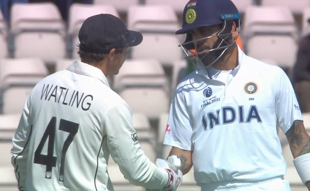 કોહલીએ બી.જે.વાટલિંગ સાથે હાથ મિલાવીને કરોડો ચાહકોનું દિલ જીતી લીધું, જુવો