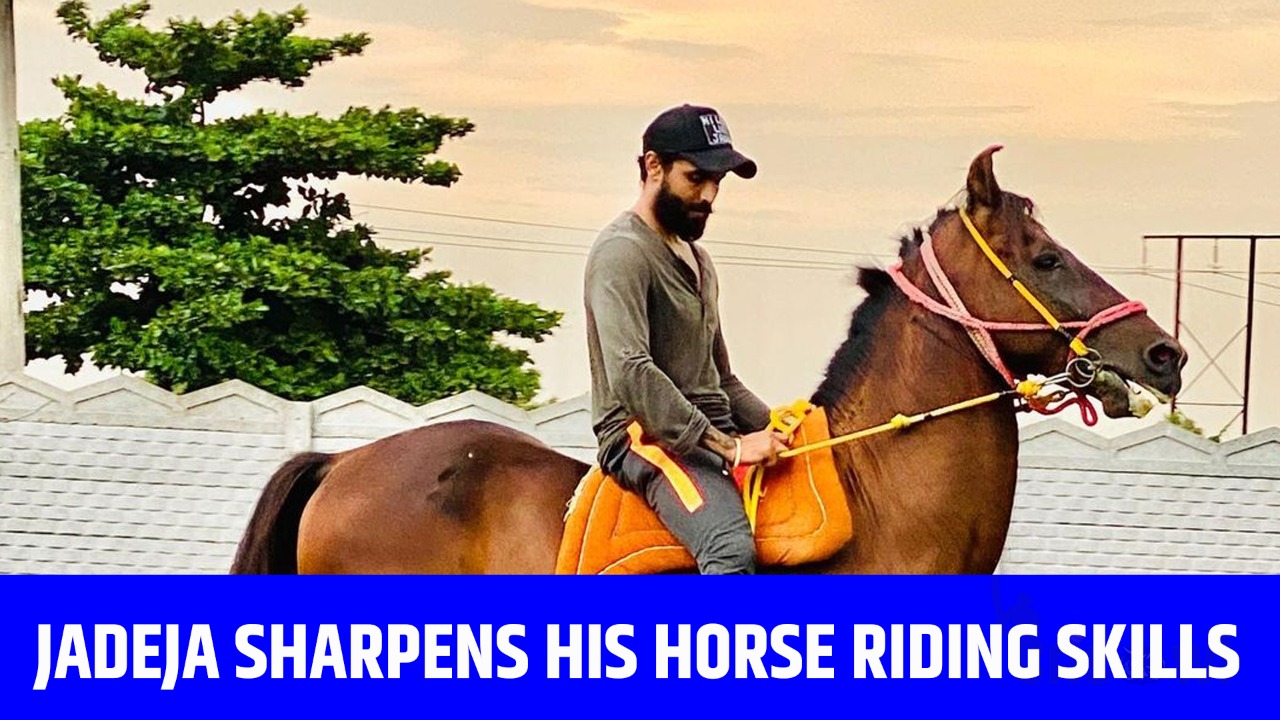 જુવો વિડિયો: રવિન્દ્ર જાડેજાએ પોતાના ફાર્મ હાઉસ પર માણી ઘોડેસવારીની મજા