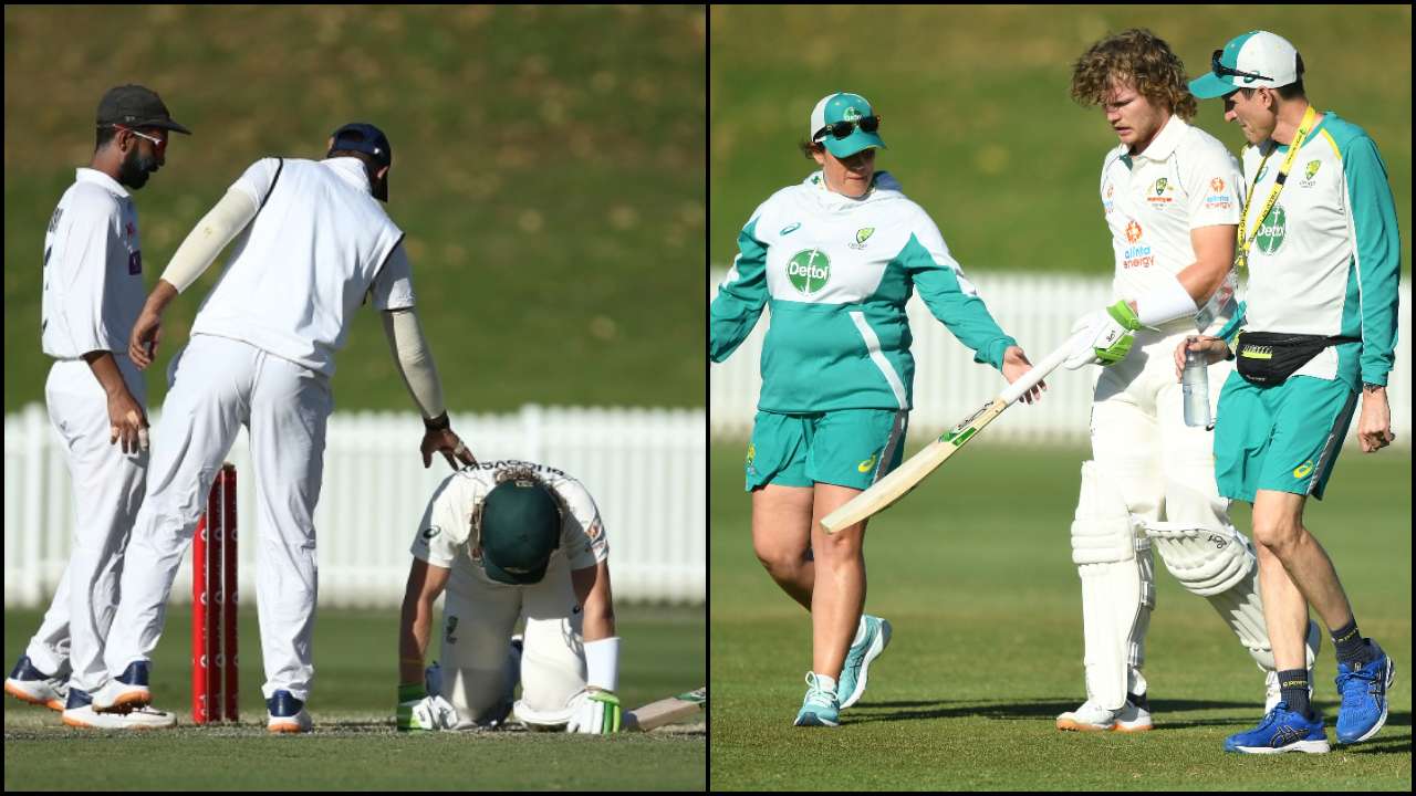 જુવો વિડિયો: પ્રેક્ટિસ મેચમાં બોલ હેલમેટ પર વાગતા પુકોવ્સ્કી નીચે પડી ગયો