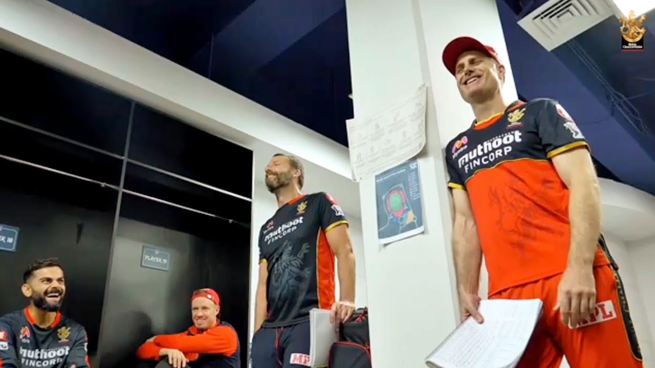 કોલકાતા પર અદભૂત જીત બાદ બેંગ્લોરનો ડ્રેસિંગ રૂમનું વાતાવરણ જુવો