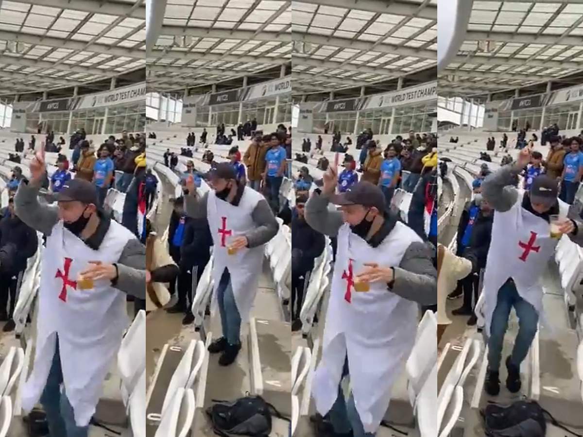 સાઉધમ્પ્ટનમાં એક અનોખો નજારો: બે અંગ્રેજી લોકોએ ઉગ્રતાથી ભાંગડા કર્યા, જુવો