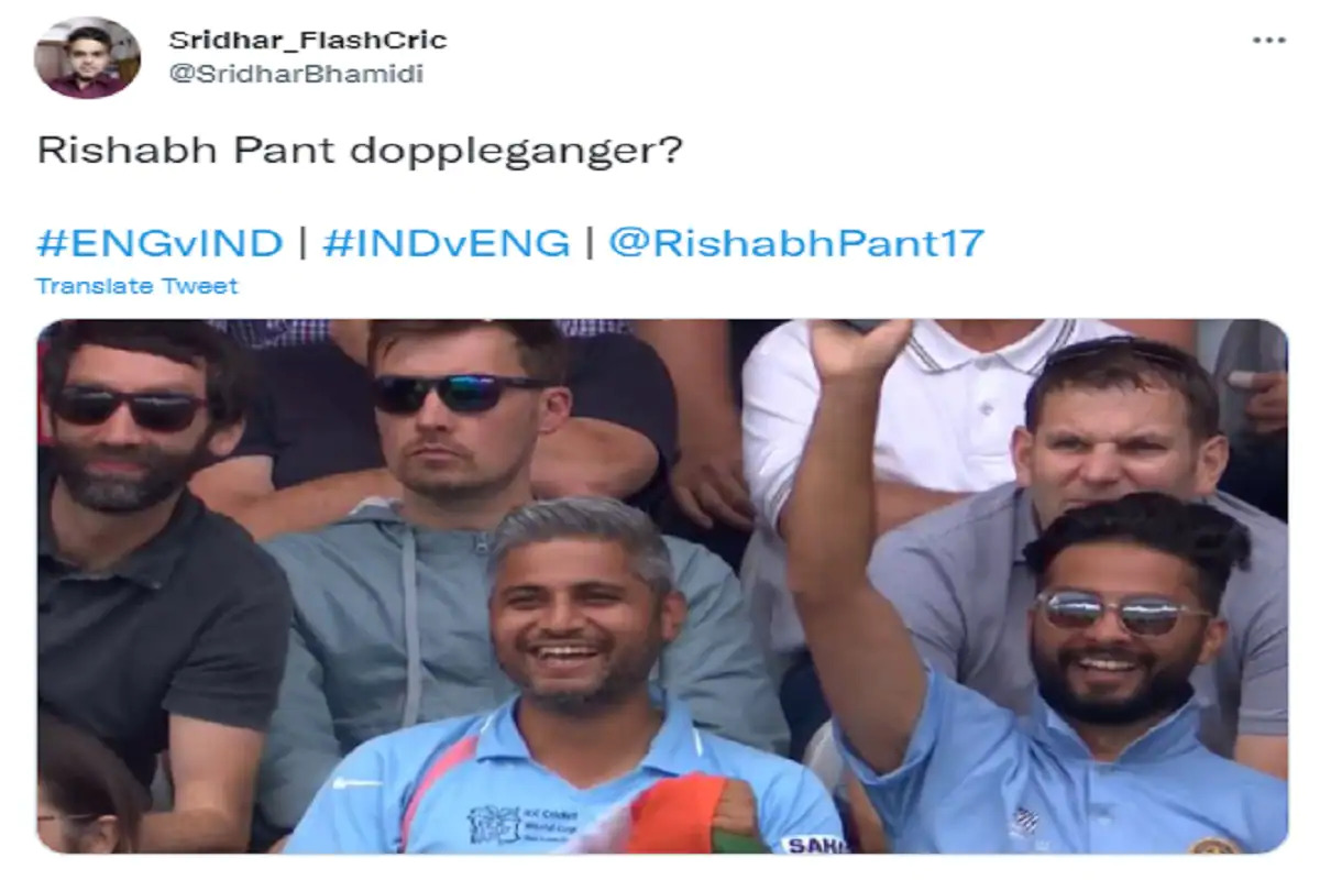 Eng vs Ind: સ્ટેડિયમમાં દેખાયો રિષભ પંતનો હમસકલ, તસવીર થઈ વાયરલ