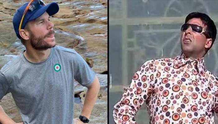 ડેવિડ વોર્નરે બોલીવુડ અભિનેતા અક્ષય કુમારની નકલ કરી, જુવો ફોટો