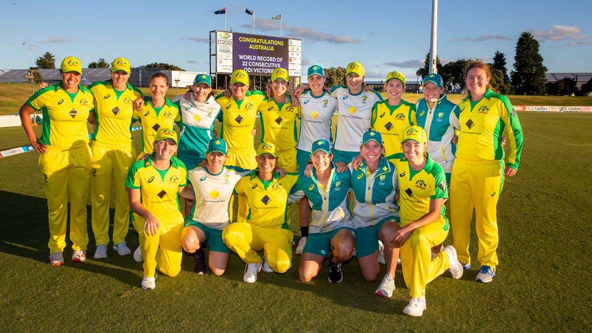 ઓસ્ટ્રેલિયન મહિલા ટીમે સતત 22મી વનડે મેચ જીતી, પુરુષ ટીમનો વર્લ્ડ રેકોર્ડ તોડ્યો