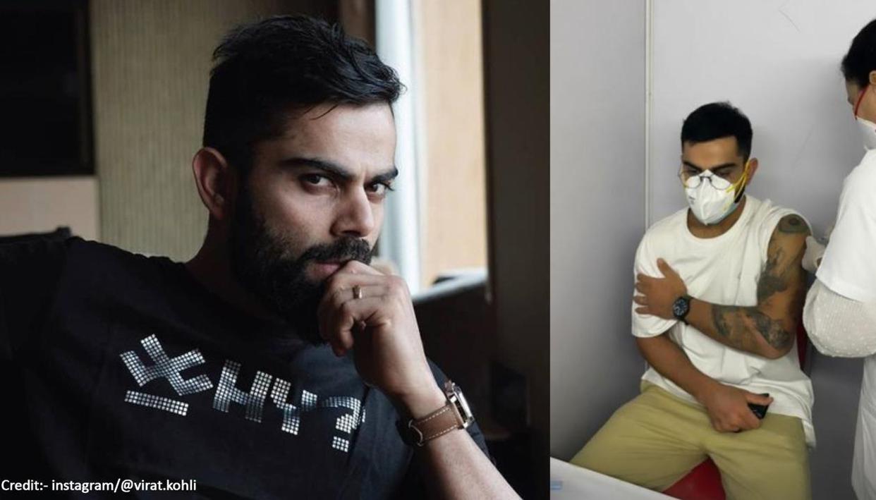 ભારતીય કેપ્ટન વિરાટ કોહલીએ પ્રથમ ડોઝ લીધો, ચાહકોને વહેલી તકે રસી લેવાનું કહ્યું